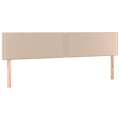 vidaXL voodipeatsid 2 tk, cappuccino, 90x5x78/88 cm, kunstnahk цена и информация | Кровати | kaup24.ee