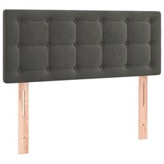 vidaXL voodiraam peats, tumehall, 100x5x78/88 cm, samet цена и информация | Кровати | kaup24.ee