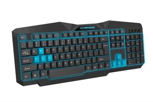Taustvalgustusega klaviatuur Esperanza EGK201B ENG hind ja info | Klaviatuurid | kaup24.ee