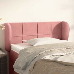 vidaXL voodipeats servadega, roosa, 93x23x78/88 cm, samet hind ja info | Voodid | kaup24.ee