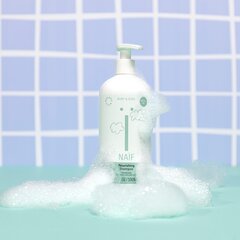 NAÏF niisutav pisaravaba šampoon puuvillaseemne ekstraktiga, taastäidetav pumbaga, 500ml цена и информация | Косметика для мам и детей | kaup24.ee