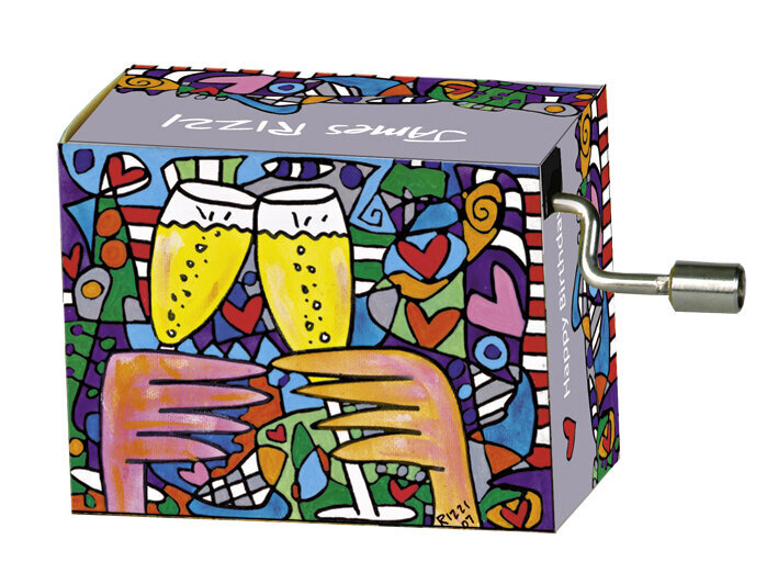 Muusikakast Fridolin Happy Birthday in Box James Rizzi, Here's to love цена и информация | Laste aksessuaarid | kaup24.ee