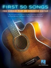 First 50 Songs You Should Play on Acoustic Guitar: You Should Play on Acoustic Guitar цена и информация | Книги об искусстве | kaup24.ee