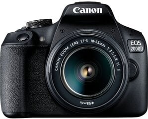 Canon EOS 2000D + 18-55mm IS II Kit hind ja info | Canon Mobiiltelefonid, foto-, videokaamerad | kaup24.ee