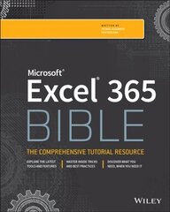 Microsoft Excel 365 Bible 2nd Edition цена и информация | Книги по экономике | kaup24.ee