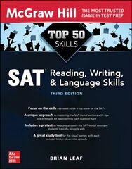 Top 50 SAT Reading, Writing, and Language Skills, Third Edition 3rd edition hind ja info | Noortekirjandus | kaup24.ee