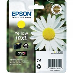 Tindikassett Epson C13T18144010, kollane hind ja info | Tindiprinteri kassetid | kaup24.ee