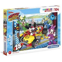 Pusle Mickey and The Roadster Racers Clementoni, 104d., 27984 hind ja info | Pusled | kaup24.ee