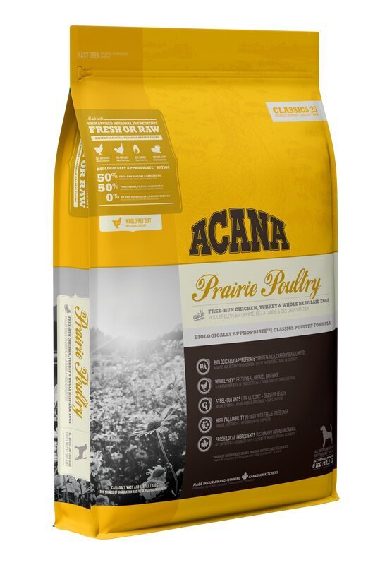 Acana Prairie Poultry kõiki tõugu koertele, 2 kg hind ja info | Kuivtoit koertele | kaup24.ee