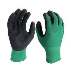 Перчатки с латексом Nm1350p-gn/blk, размер 10 цена и информация | Рабочие перчатки | kaup24.ee