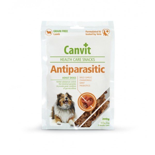 Canvit snack Anti-Parasites närimismaius koerale 200g цена и информация | Kuivtoit koertele | kaup24.ee