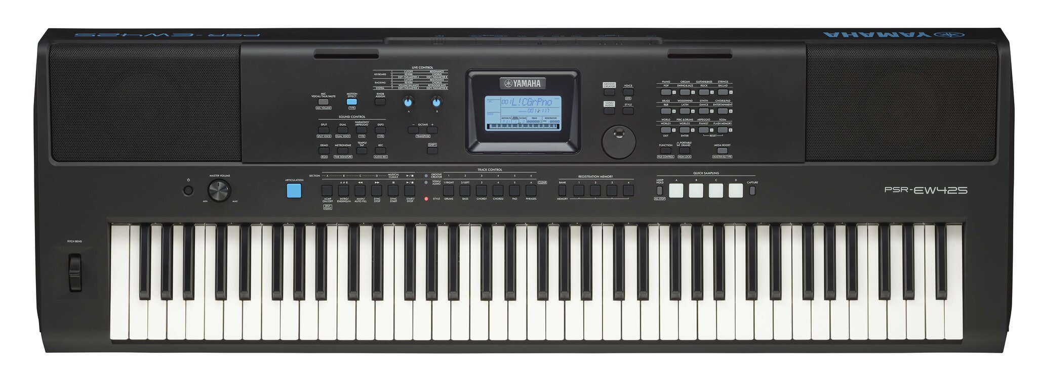 Süntesaator Yamaha PSR-EW425 цена и информация | Klahvpillid | kaup24.ee