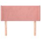 vidaXL voodipeats servadega, roosa, 103x16x78/88 cm, samet hind ja info | Voodid | kaup24.ee