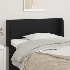vidaXL voodipeats servadega, must, 83x16x78/88 cm, kunstnahk hind ja info | Voodid | kaup24.ee