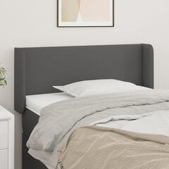 vidaXL voodipeats servadega, hall, 93x16x78/88 cm, kunstnahk hind ja info | Voodid | kaup24.ee