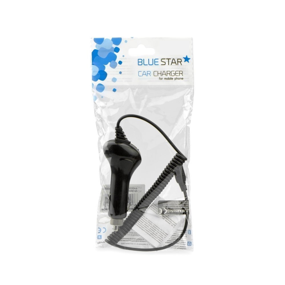 BlueStar Car Charger 12 V / 24 V / 2000 mA Micro USB Cable Black hind ja info | Mobiiltelefonide laadijad | kaup24.ee