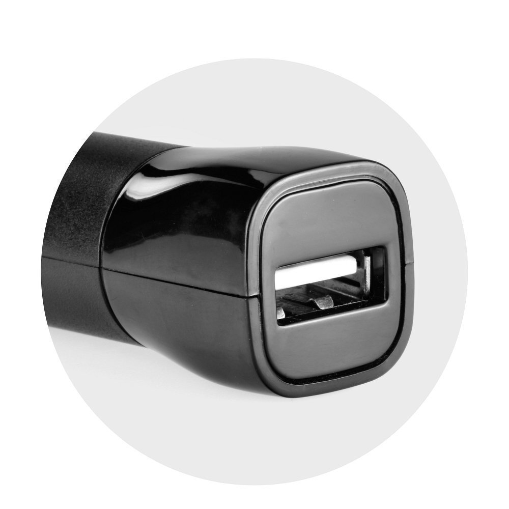 BlueStar Car Charger 12 V / 24 V / 1000 mA + Micro USB Cable Black hind ja info | Mobiiltelefonide laadijad | kaup24.ee