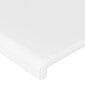 vidaXL voodipeats servadega, valge, 147x16x78/88 cm, kunstnahk hind ja info | Voodid | kaup24.ee