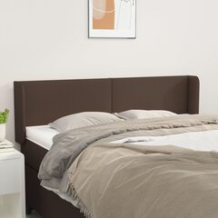 vidaXL voodipeats servadega, pruun, 147x16x78/88 cm, kunstnahk hind ja info | Voodid | kaup24.ee