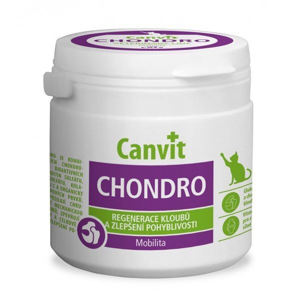 Vitamiinid kassidele CANVIT CHONDRO N100, 100 g hind ja info | Vitamiinid, toidulisandid ja parasiitide vastased tooted | kaup24.ee