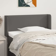 vidaXL voodipeats servadega, hall, 83x16x78/88 cm, kunstnahk hind ja info | Voodid | kaup24.ee