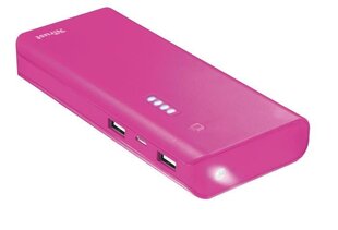 Varu toiteallikas Trust Primo Powerbank, 10000 mAh, 2 x USB, roosa hind ja info | Akupangad | kaup24.ee