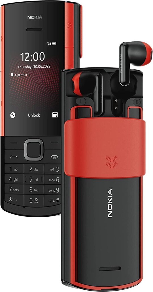 Nokia 5710 XA Dual SIM Black/Red цена и информация | Telefonid | kaup24.ee