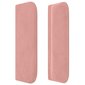 vidaXL voodipeats servadega, roosa, 183x16x78/88 cm, samet цена и информация | Voodid | kaup24.ee