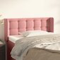 vidaXL voodipeats servadega, roosa, 93x16x78/88 cm, samet цена и информация | Voodid | kaup24.ee