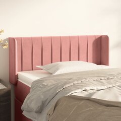 vidaXL voodipeats servadega, roosa, 103x16x78/88 cm, samet цена и информация | Кровати | kaup24.ee