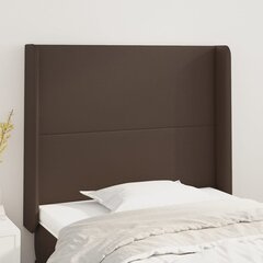 vidaXL voodipeats servadega, pruun, 83x16x118/128 cm, kunstnahk hind ja info | Voodid | kaup24.ee