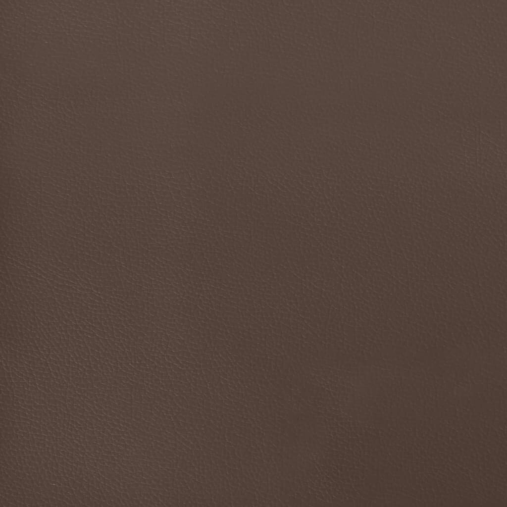 vidaXL voodipeats servadega, pruun, 147x16x118/128 cm, kunstnahk hind ja info | Voodid | kaup24.ee