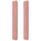 vidaXL voodipeats servadega, roosa, 183x16x118/128 cm, samet hind ja info | Voodid | kaup24.ee