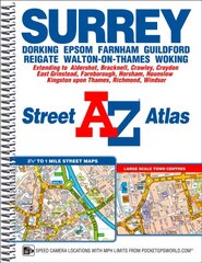 Surrey Street Atlas 8th edition цена и информация | Путеводители, путешествия | kaup24.ee