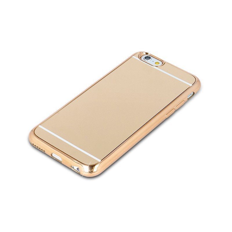 Beeyo Mirror Silicone Back Case With Mirror For Samsung G920 Galaxy S6 Gold hind ja info | Telefoni kaaned, ümbrised | kaup24.ee