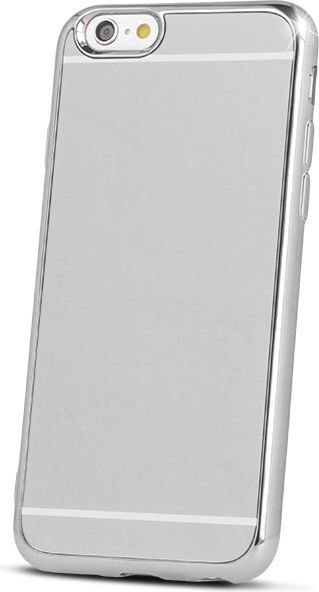 Beeyo Mirror Silicone Back Case With Mirror For Samsung G920 Galaxy S6 Silver hind ja info | Telefoni kaaned, ümbrised | kaup24.ee