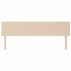 vidaXL voodipeatsid 2 tk, cappuccino, 90x5x78/88 cm, kunstnahk цена и информация | Кровати | kaup24.ee