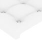 vidaXL voodipeats servadega, valge, 103x23x78/88 cm, kunstnahk hind ja info | Voodid | kaup24.ee