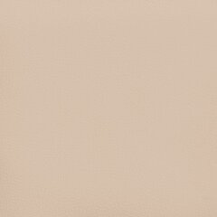 vidaXL voodipeats servadega, cappuccino, 183x16x118/128 cm, kunstnahk цена и информация | Кровати | kaup24.ee