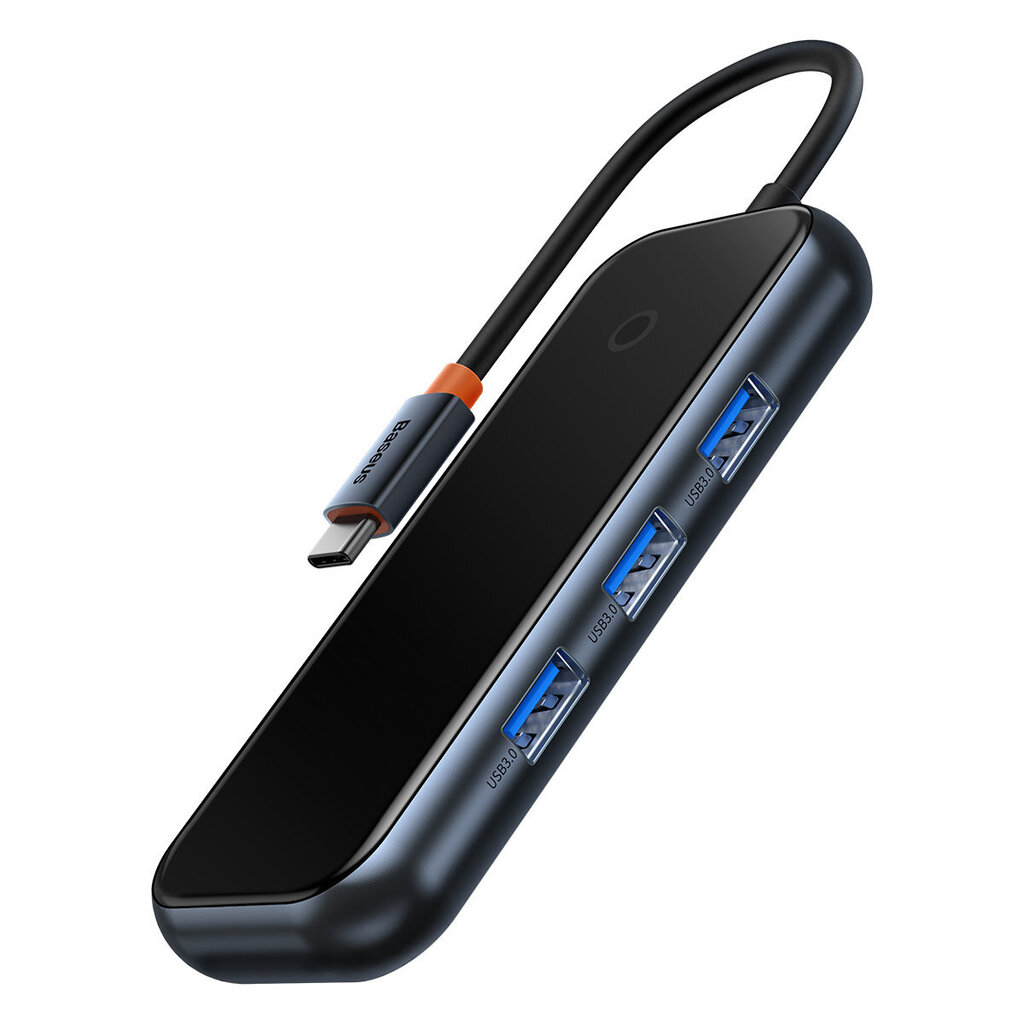 Baseus AcmeJoy HUB 4-Port USB-C to 1xUSB-C / 4xUSB3.0 dark gray цена и информация | USB jagajad, adapterid | kaup24.ee