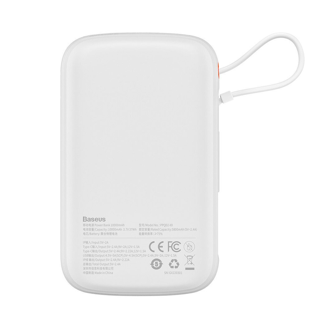 Baseus Qpow 10000mAh 20W QC/PD/SCP/FCP hind ja info | Akupangad | kaup24.ee