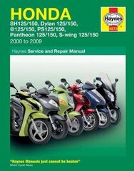 Honda 125 Scooters (SH, SES, NES, PES & FES 125) (00 - 09): 2000 to 2010 hind ja info | Reisiraamatud, reisijuhid | kaup24.ee