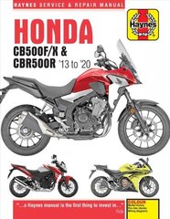 Honda CB500F/X & CBR500R update (13 -20): 2013 to 2020 hind ja info | Reisiraamatud, reisijuhid | kaup24.ee