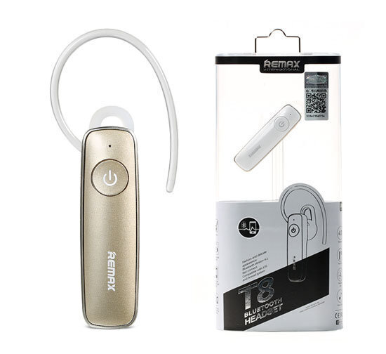 Juhtmevabad kõrvaklapid Remax RB-T8 Bluetooth 4.1 kuldne hind ja info | Käed-vabad seadmed | kaup24.ee