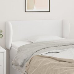 vidaXL voodipeats servadega, valge, 93x23x78/88 cm, kunstnahk hind ja info | Voodid | kaup24.ee