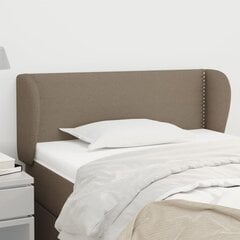 vidaXL voodipeats servadega, pruunikashall, 93 x 23 x 78/88 cm, kangas hind ja info | Voodid | kaup24.ee