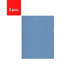 Dokumendikohver L-vorm A4, 115 mikronit., (pakis - 50 tk.), sinine pakk 2 tk hind ja info | Kirjatarbed | kaup24.ee