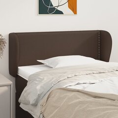 vidaXL voodipeats servadega, pruun, 103x23x78/88 cm, kunstnahk hind ja info | Voodid | kaup24.ee