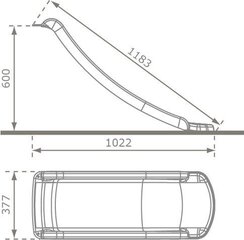 Liumägi 4IQ 118cm, roheline цена и информация | Горки и лесенки | kaup24.ee