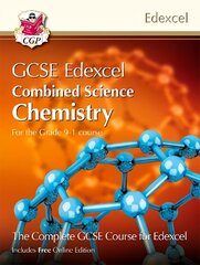 Grade 9-1 GCSE Combined Science for Edexcel Chemistry Student Book with Online Edition hind ja info | Noortekirjandus | kaup24.ee